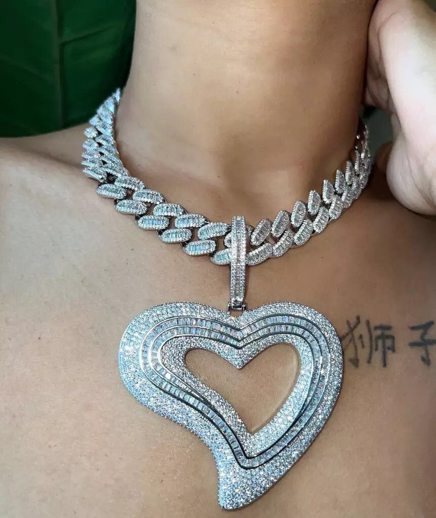 big dream heart necklace