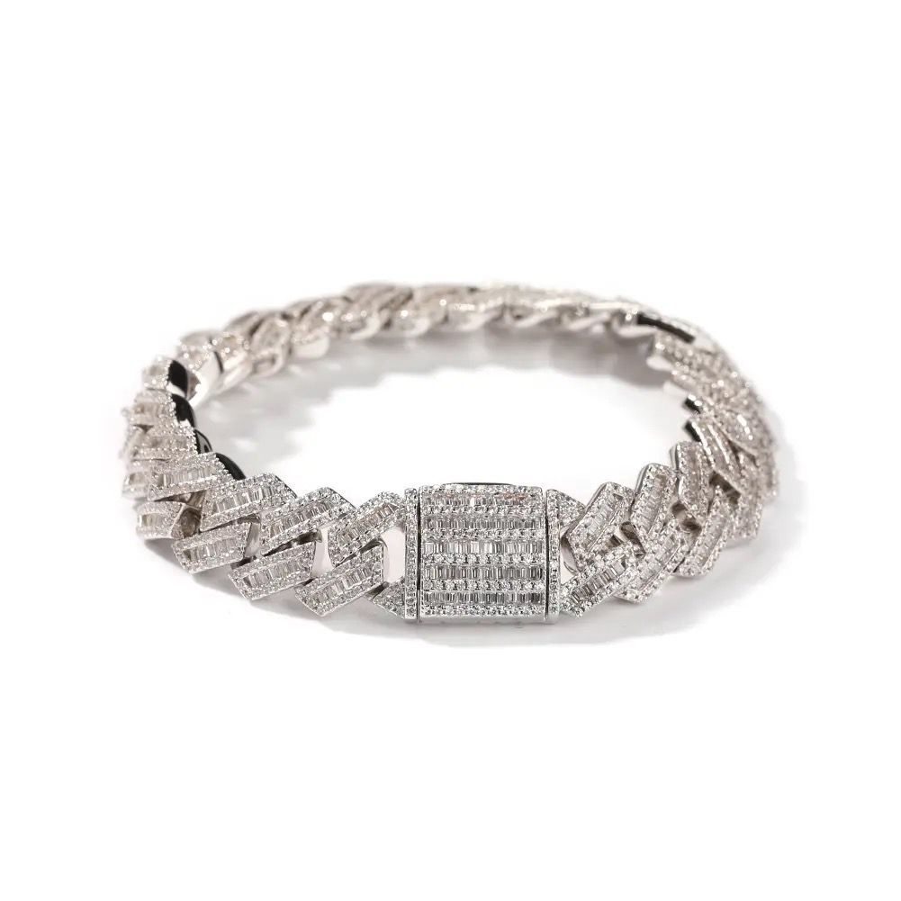 9mm cuban iced bracelet