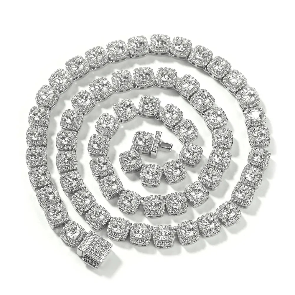 7mm classy ice necklace