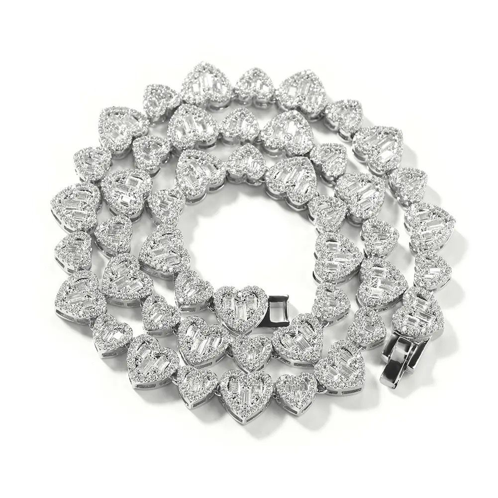 fallen heart love necklace