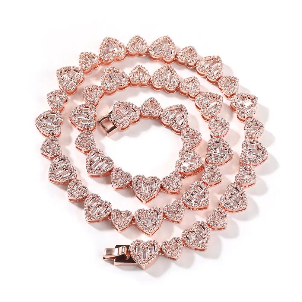 fallen heart love necklace