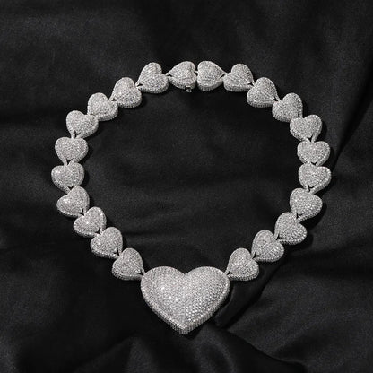 Glacier Heart Link Necklace