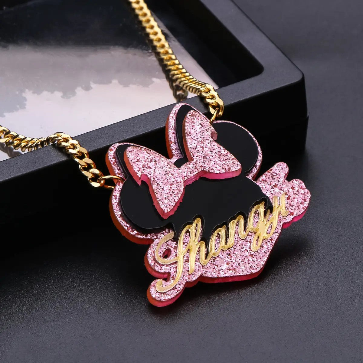custom minnie mouse necklace