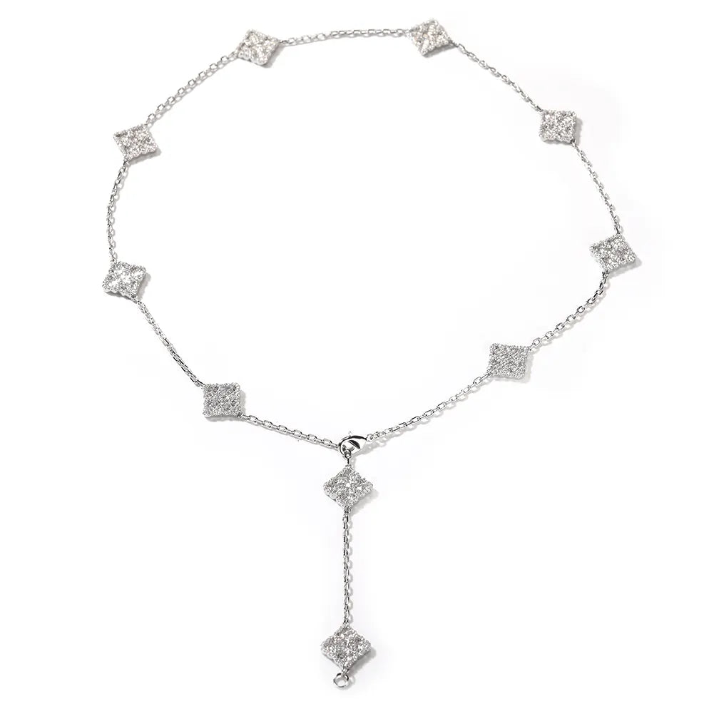 icy clover necklace