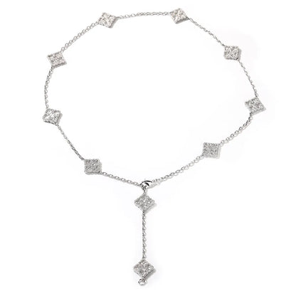 Icy Clover Necklace