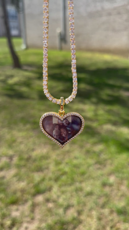 Heart Photo Necklace
