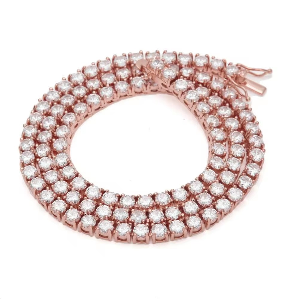 classic diamond tennis necklace